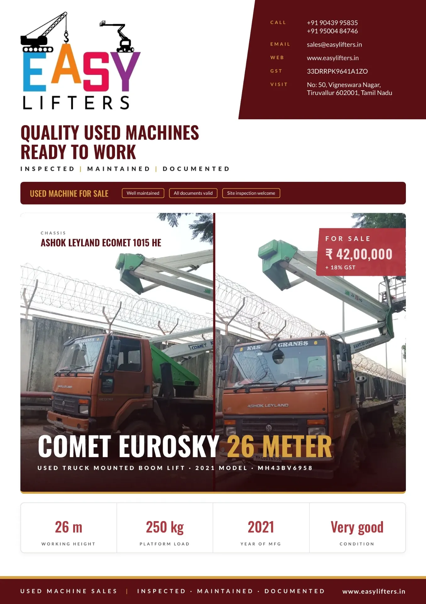 Truck Mounted Boom Lift